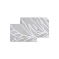 nappe de table aubry gaspard - set de table en vinyle motif branche (lot de 6)