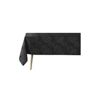 nappe de table douceur d'interieur nappe rectangulaire artifice - 140 x 300 - noir et argent -