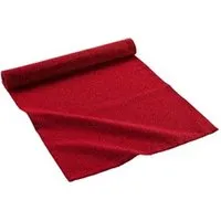 chemin de table douceur d'interieur chemin de table 40 x 140 cm coton uni+fils metallises elegancia rouge/or