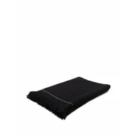 chanel pre-owned serviette de plage à logo cc (2018) - noir