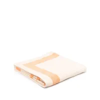 linda farrow serviette de bain à logo imprimé - orange