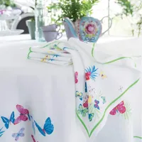 serviette de table jolis papillons