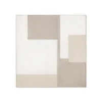 ferm living - dessus de lit part en tissu, coton biologique couleur beige 19.83 x cm made in design