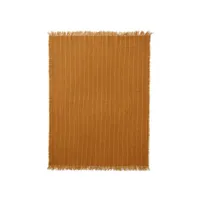 audo copenhagen - plaid plaids en tissu, soie couleur jaune 130 x 185 0.5 cm designer mentze ottenstein made in design