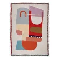 slowdown studio - plaid multicolore 137 x 178 1 cm designer tefi copertini tissu, coton