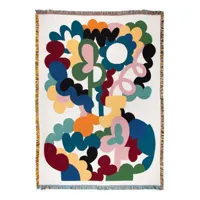 slowdown studio - plaid multicolore 19.83 x cm designer micke  lindebergh tissu, coton recyclé