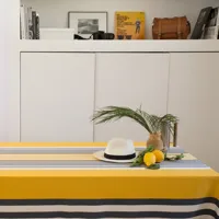 nappe coton jaune 180x350 cm