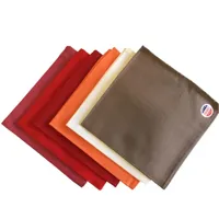 serviette de table en coton rouge 45x45 cm