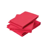 drap plat en coton lavé coton rouge  x