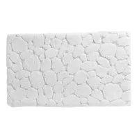 tapis de bain 60x100 blanc en coton