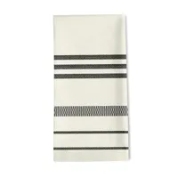 serviette de table coton et lin blanc 50x50 cm