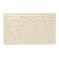 tapis de bain 50x80 beige sable en coton 800 g/m²