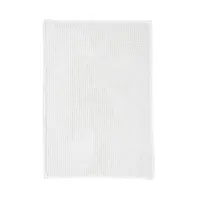 tapis de bain bubble uni en polyester blanc 60x40 cm