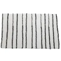 tapis de bain ou descente de lit antidérapant blanc 140x200 cm