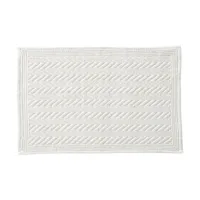 tapis de bain 60x120 blanc cassé en coton