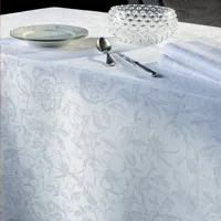 nappe carrée  pur coton blanc 180x180 cm