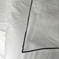 parure de lit en lin lavé blanc - 240 x 220 cm