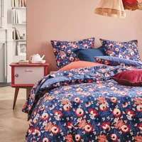 parure de lit en percale de coton multicolore 200x200