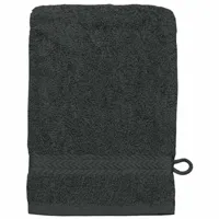 homemaison - lot de 3 gants de toilette 16 x 22 cm en coton couleur anthracite gris anthracite 16x22 cm - gris anthracite