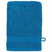 homemaison - lot de 3 gants de toilette 16 x 22 cm en coton couleur océan bleu azur 16x22 cm - bleu azur