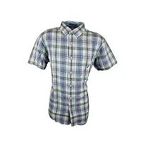 nautica men's madras plaid short sleeve shirt