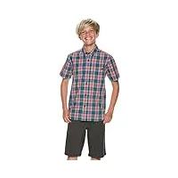 new o'neill kids chit chat plaid button up cotton polyester