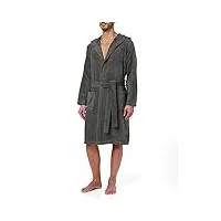 tommy hilfiger icon hooded bathrobe peignoir, gris foncé (aimant 884), xxl homme