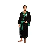 groovy uk slytherin-bathrobe peignoir, noir/jaune, taille unique unisex