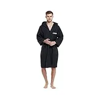 cressi sub s.p.a. microfibre bathrobe peignoir de sport en microfibre noir s