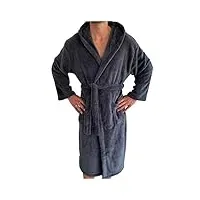 homelevel peignoir de flanelle surdimensionné unixex pour dames et messieurs robe de chambre peignoir de sauna de voyage peignoir de sauna doux et douillet