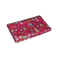 yuvancrafts indien fait main imprimé floral kantha pur coton kantha queen couverture bedsspreads gudari couvre-lit