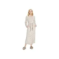 ugg marlow fleece robe, xl, moonbeam