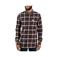 carhartt men's rugged flex hamilton plaid flannel shirt (regular and big & tall sizes)