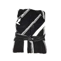 trussardi home linen peignoir avec capuche en velours et éponge hydrophile à l'intérieur art. frame (black 005, xxl)