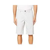o'neill men's standard fit chino short, 21 inch outseam (white/westmont plaid, 44)