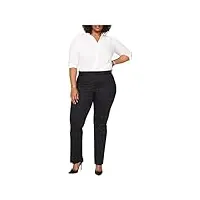 nydj women's plus size slim trouser pants, oakland plaid, 28w