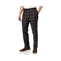 hackett london plaid flannel pantalon, 878brown, 44 cm homme