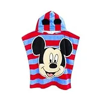 disney mickey mouse unisexe poncho taille unique serviette de bain enfants fille