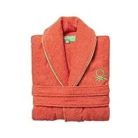 united colors of benetton mixte bathrobe m/l 360gsm 100% cotton red rainbow be peignoir de bain, rouge, m-l eu