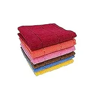 kalagiri serviette de toilette en coton pour femmes pur coton multicolore (12)