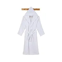 hommes peignoir peignoir long peignoir chaud bain peignoir doux serviette thermique robe waitao (color : yellow, size : m(155-165cm))