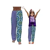 pantalons de serviette pour nageurs – pantalon en coton éponge – couverture de plage – vêtements de sport – vêtements de bain – violet turtle mandala (kids xxs)