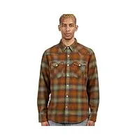 levi's barstow western standard chemise, stanley plaid monks robe, xl homme