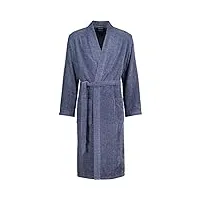cawö home peignoir pour homme kimono à rayures 5507 denim - 17 l