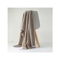 sdfgh femmes Écharpe 200x70cm hiver gland grand châle wrap Épaissir couverture Écharpe (color : b, size : one size)