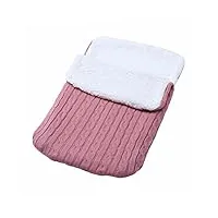 momolaa chaussettes de trotteur antidérapantes bébé filles garçons wrap swaddle couvertures nouveau-né infantile tricot peluche réception couvertures sac de couchage (pink, a)