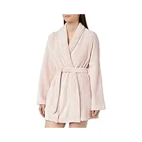 triumph fleece robe 3/4 peignoir de bain, light pink, 36/38 aux femmes