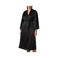 triumph satin robe 01 peignoir de bain, black, 44/46 aux femmes