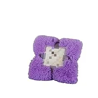 cotclo couverture douce sur le canapé, lit long, couverture de canapé, couverture chaude, confortable, violet, 160-130 cm
