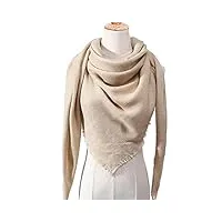 ekayg femmes Écharpe plaid hiver foulards pour dames cachemire châles wraps chaud cou triangle bandage pashmina (couleur 3 135 * 135 * 200cm)